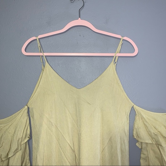 She and Sky Cold Shoulder Layered Sleeve Dress - Picture 6 of 8